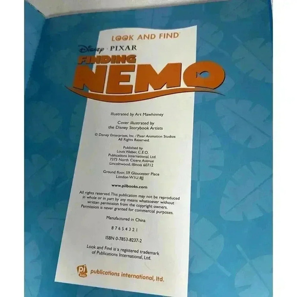 Disney Finding Nemo Look and Find‎ Series Hardcover Book Good Condition - Picture 5 of 7